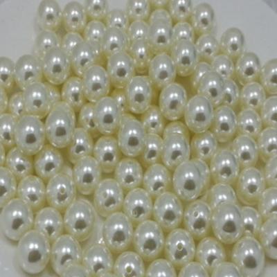 China Hot Sale 500GramsWhite Imitation ABS Plastic Garment\Shoes\Jewelry Decoration Bags\DIY Hole Does Not Hole Directly Bead Beads Around Loose Beads For DIY Decorations for sale