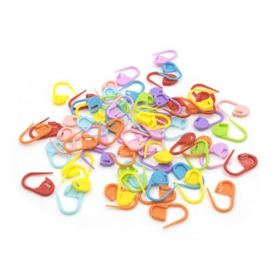 China Wholesale 1000Pcs/Bag Hand Knitting Mixed Color Plastic Knitting Tool Locking Stitch Markers Knitting Needle Clip Hook for sale