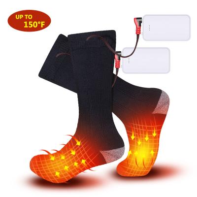 China QUICK DRY Knitted Winter Warming Women's Wireless Smart Socks Winter USB Battery Socks Man Ski Custom Thermo Wool for sale