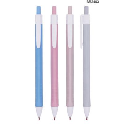 China Wholesale Customized Customized Tip Eco-friendly Ball Pen Retractable Ball Pen Plastic Pen For Students for sale