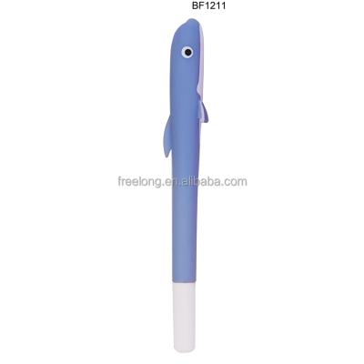 China China Eco-friendly Supplier Customized Dolphin Soft Touch Ballpoint Pens Cute Funny Ballpoint Pens for sale