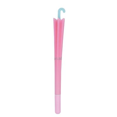 China Sakura Pink Barrel Funny Popular Plastic Rubberized Ball Wholesale Eco-Friendly Pen Umbrella Student Ballpoint Pens for sale