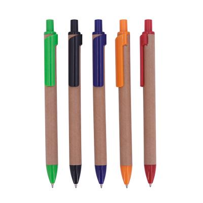 China New Type Ball Pen Paper Ballpoint Pen For Low Price Custom Eco Friendly Retractable Students for sale