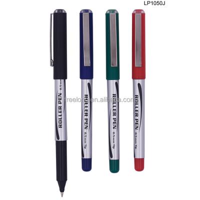 China Normal Custom High Quality Private Label Gel Pens Cap Plastic Solid Colored Liquid Gel Ink Pen for sale