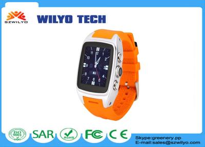 China Orange Android Wrist Watches Unlocked Google Play Smartphone Watches for sale