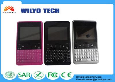 China A faixa do quadrilátero de 2,4 polegadas WZ10 caracteriza o telefone, telefone móvel duplo de Sim com teclados QWERTY Mp3 à venda