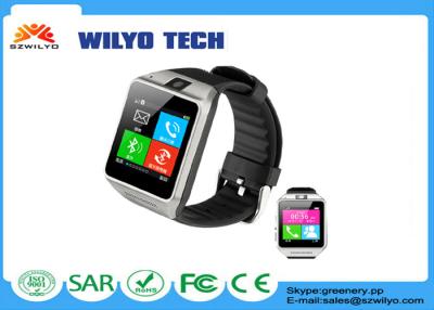 China Silver GV08 Bluetooth Smart Watches 1.54” Touch Screen Gsm With 2Mp Camera for sale