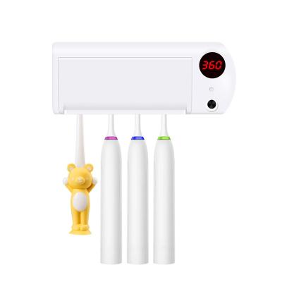 China Modern Style Household Wall-mounted Toothbrush Disinfection Box with Four Brush Holders HW10014 for sale