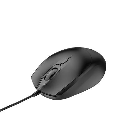 China Mini New Portable Mini Black Mouse with 1.7m Line Length Wired Computer Mouse for sale