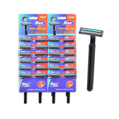 China Hot Selling Twin Blade Razors Twin Blade Male Disposable Shaving Disposable Razor for sale