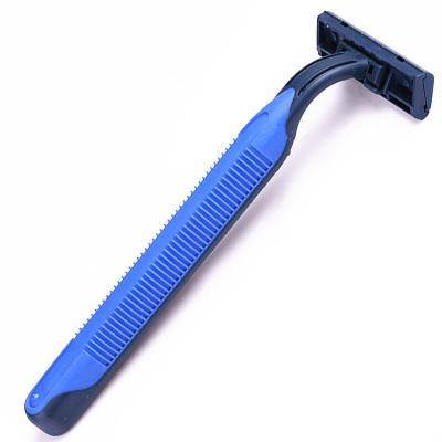 China High Quality Twin Blade Razor Twin Blade With Lubricant Strip Disposable Razor Factory for sale