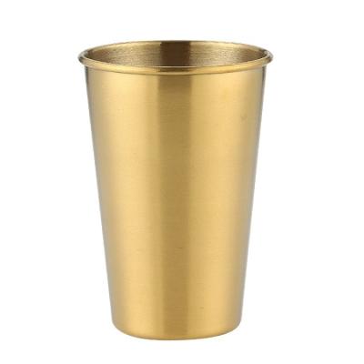 China Heat preservation 304 Stainless Steel Silver Gold Breakfast Milk Fruit juice Tea Coffee Mugs cup for sale