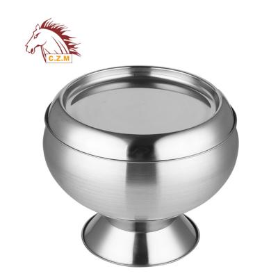 China Sustainable quality Thailand style stainless steel monks pot/monks bowl/alms bowl with color printed for sale