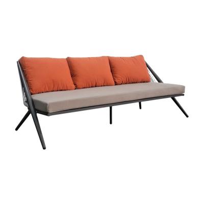 China Contemporary outdoor garden 3 seater sofa lounge sofa 2 or 3 seater sofa chair for living room or patio for sale