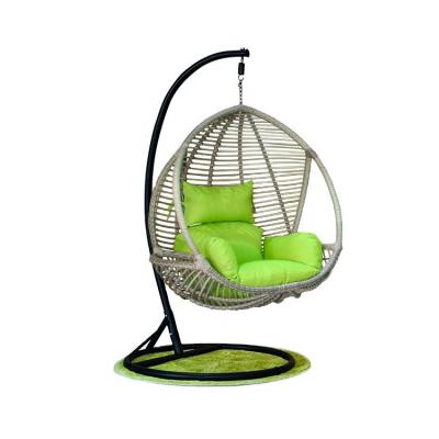 China Modern Outdoor Or Indoor Rattan Garden Set Patio Swings Egg Chair Hanging Chair for sale