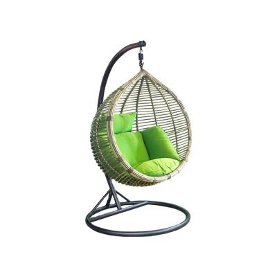 China Modern Round Swing Chair Garden Balcony Furniture Outdoor Patio Swings Sensory Hanging Rattan Egg Chair for sale