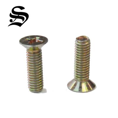 China Steel/stainless steel DIN 7985 Phil. flat main machine screw for industry for sale