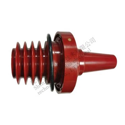 China High Voltage Cable Junction 33/35KV/630A Epoxy Bushing Connector For Equipment Gas Cast Insulating Socket Transformer Oil Bushing for sale