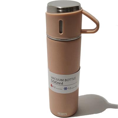 China Sustainable Custom Business Mug Vacuum Flask Double Wall Insulated Travel Mug Gift Set for sale