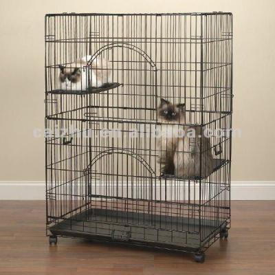 China New Viable Model Foldable Indoor Cat Cage, Metal Cat Cage, Large Cat Cage for sale