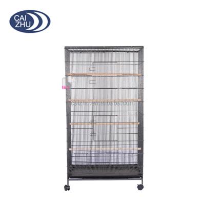 China Best Sustainable Black Powder Coating Products Wire Large Iron Metal Birdcage for sale