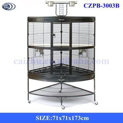 China Playtop Sustainable Corner Metal Parrot Cage for sale