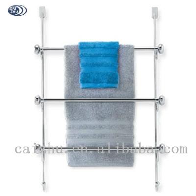 China Sleek stainless steel over door towel rack for sale