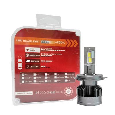 China Super Bright H4 Led Headlight Bulbs Auto Lighting System CSP Led H11 H7 9005 9006 Led Headlight Universal for sale