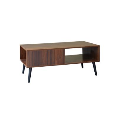 China China direct contemporary unique furniture office supply factory supply solid wood texture coffee table for sale