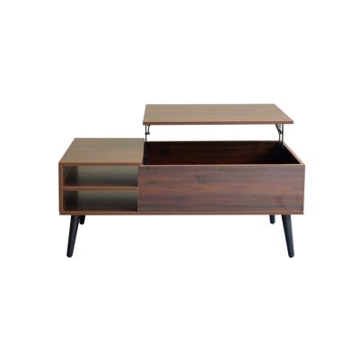 China Shinehome Nordic Luxury Walnut Product China Contemporary Hot Selling Multifunctional Coffee Table for sale