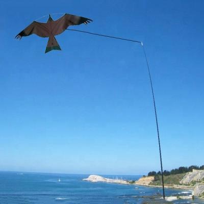 China Disposable Bird Reflector Kite Hawk Scarecrow Kite Decoy Farm Garden Bird Reflector with 4 Meter Pole for sale