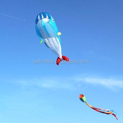 China 3D Entertainment Parasailing Dolphin Kite Easy Fly Breeze Kite for Beach Park Garden Playground for sale