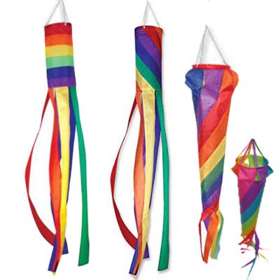 China Entertainment Amazon Hot Sale Rainbow Fabric Windsocks For Sale for sale