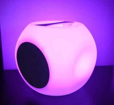 China Colorful Wireless Rechargeable BSCI BT Wireless Waterproof Speakers With Lights For Party for sale