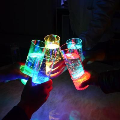 China Custom OEM Plastic Plastic Light Up Wine Party Flashing Decoration Led Drinking Glasses For Bar/Party for sale