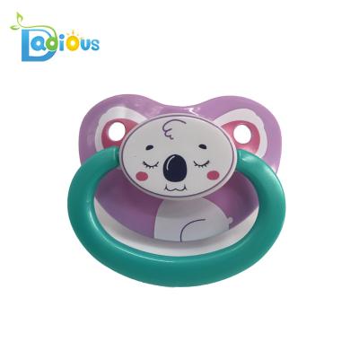 China Original Wholesale DDLG Abdl pacifier free hot selling koala print latex adult sized pacifier adult pacifier for sale