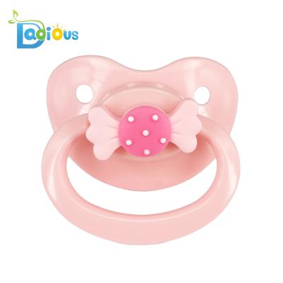 China Latex 19 Colors ABDL Free Bow Plus Color DIY Baby Soother Adult Pacifier Dummy for sale