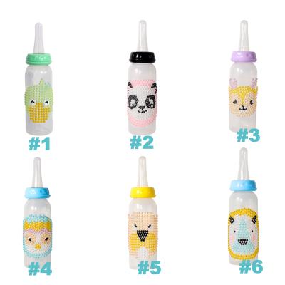 China BPA Free Cute Rhinestones 2022 ABDL Pattern Adult Baby Bottle Size Handmade Adult Feeding Bottle for sale