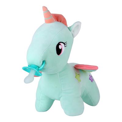 China BPA Free Clip ABDL Unicorn Plush Toys Personalized Pacifier for Baby with Large Adult Baby Nipple Pacifier Clip for sale