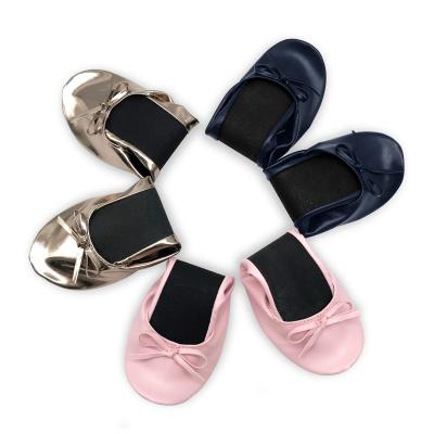 China Wholesale Price Casual Women Ballerina Shoes Easy Wear Ballet Flats Shoes Folding Ballerina Shoes for sale