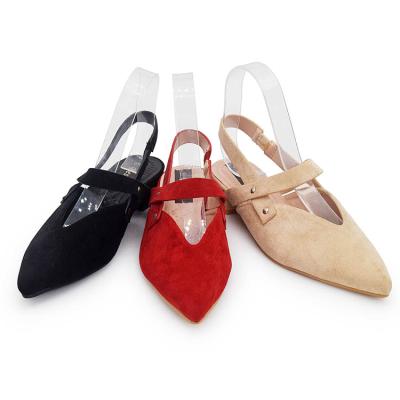 China 2021 Trend Style Fashion Style Low Heel Sandal Open Toe Shoe Classic Elegant Ladies Classic Pointed Toe Shoes For Women for sale