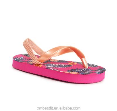 China Breathable Wholesale Digital Printing Kids Beach Flip Flop Sandals Slippers for sale