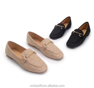 China Cheap Price Square Toe Design Light Weight Casual Dress Shoes For Women Moccasins Shoes Ladies for sale