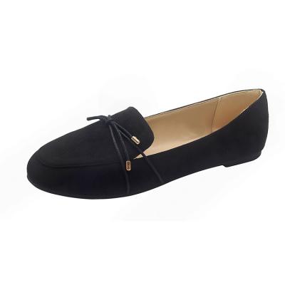 China 2021 Wholesale Good Quality Women Flats Shoes Red And Black Color Slip On Comfortable Ballet Flats Shoes Ladies Shoes for sale