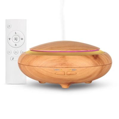 China Household New Design Led Spa 150ml Multicolor Light Wood Grain Grain Diffuser Room Air Purifier Ultrasonic Light Electric Aroma Humidifier for sale