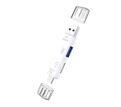 China Pro China Factory Wholesale High Quality Multifunctional IUSB 3 in 1 Type C TF Micro USB OTG Android Memory Card Reader For Mobile Phone for sale