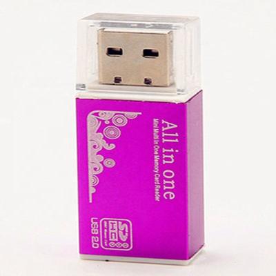 China IUSB Pro USB 2.0 Mini SD Card Reader Mobile Phone TF Memory Stick Flash Multi Chip Card Reader High Speed for sale