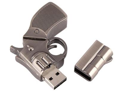 China Metal Buena Calidad Gun Form Flash Drive 8Gb 16Gb 32Gb 64Gb 128Gb Usb Pen Drive Revolver Gun Novelty Memory Stick for sale