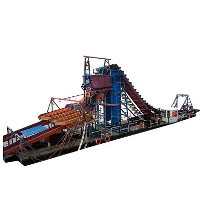 China Gold Washing River Gold Dredging Alluvial Bucket Dredger for Sand Ore for sale