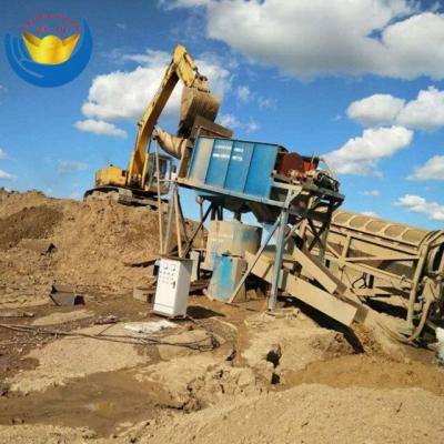 China Steel Washing Plant Gold Mobile River Small Alluvial Gold Mining Machinery for sale